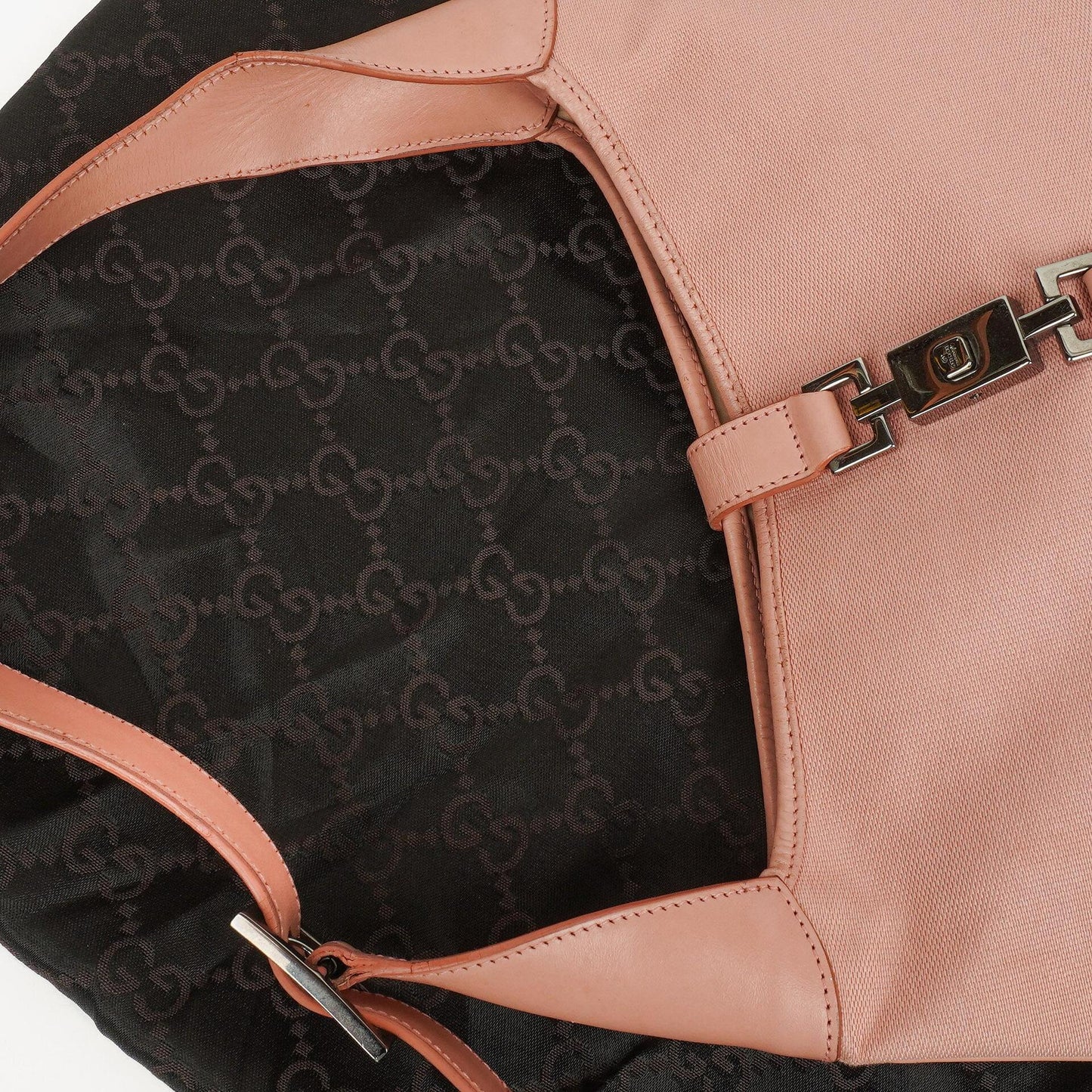 Gucci Jackie O GG Canvas and Leather Hobo Bag