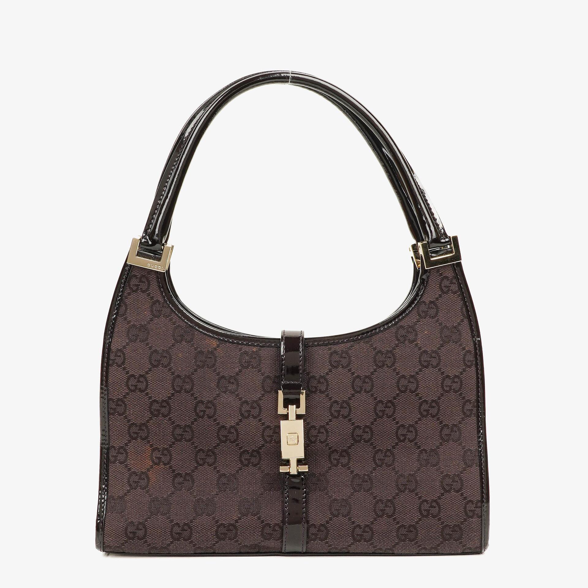 Gucci Jackie Purple GG Canvas Shoulder Bag