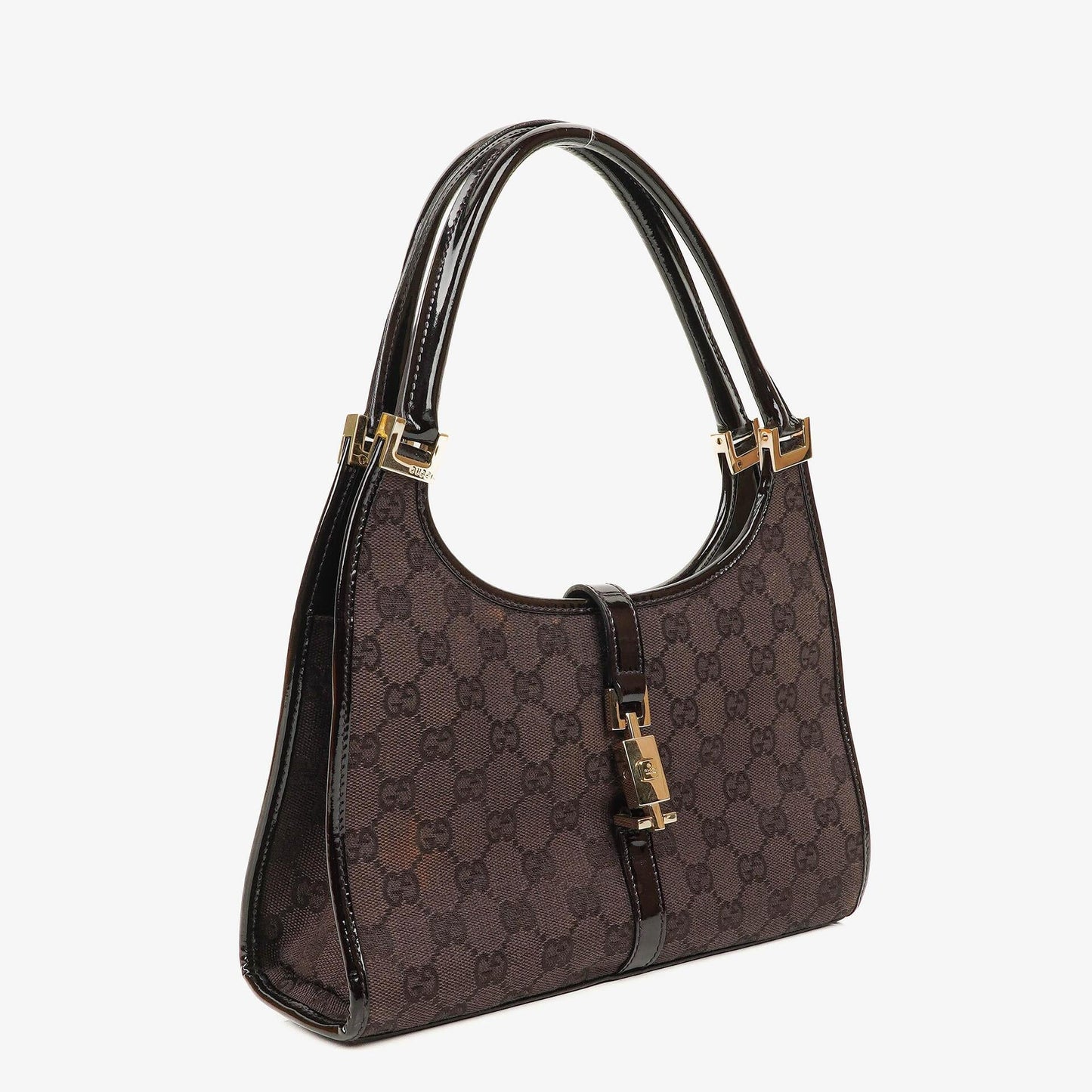 Gucci Jackie Purple GG Canvas Shoulder Bag