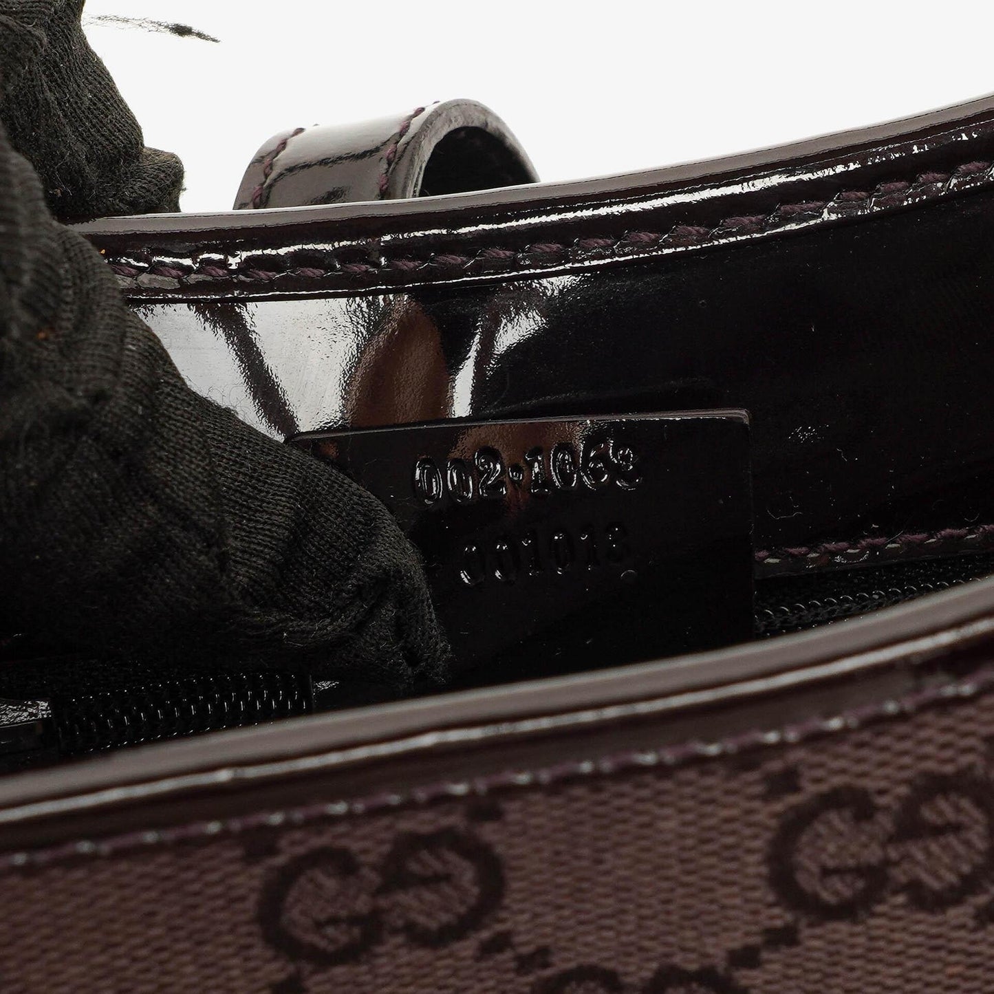 Gucci Jackie Purple GG Canvas Shoulder Bag