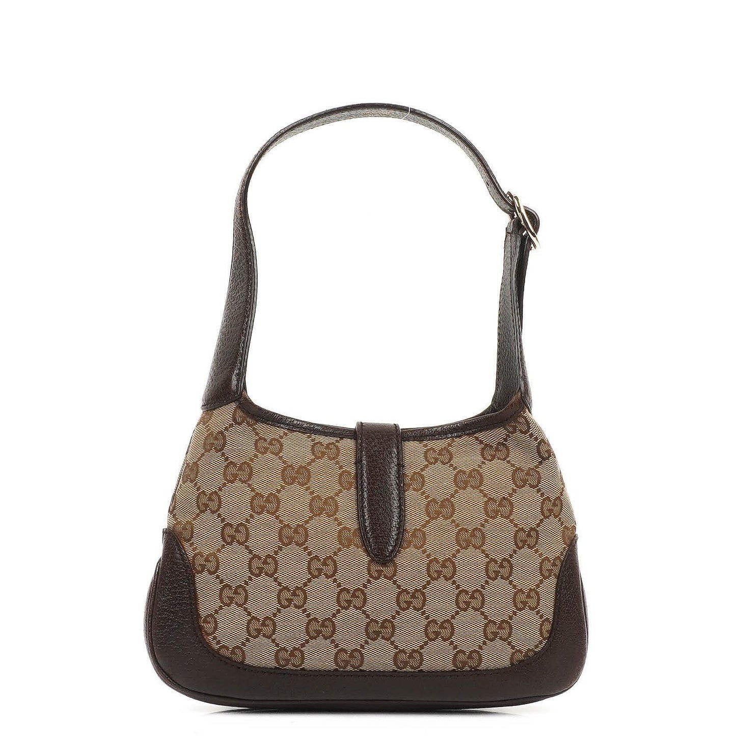Gucci Jackie Small GG Brown Canvas And Leather Shoulder Bag