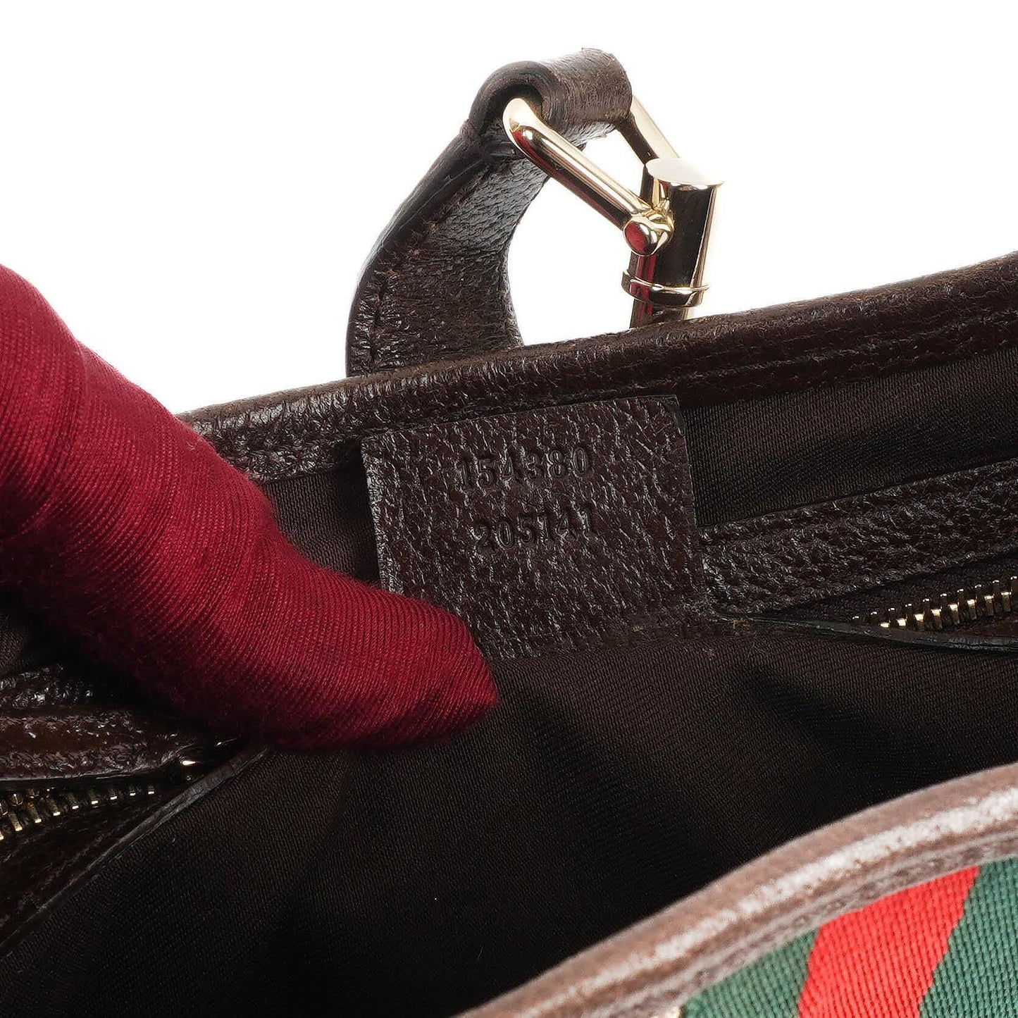 Gucci Jackie Small GG Brown Canvas And Leather Shoulder Bag