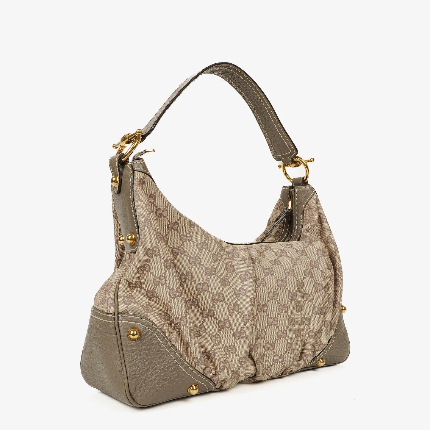 Gucci Jockey GG Canvas Medium Hobo Bag