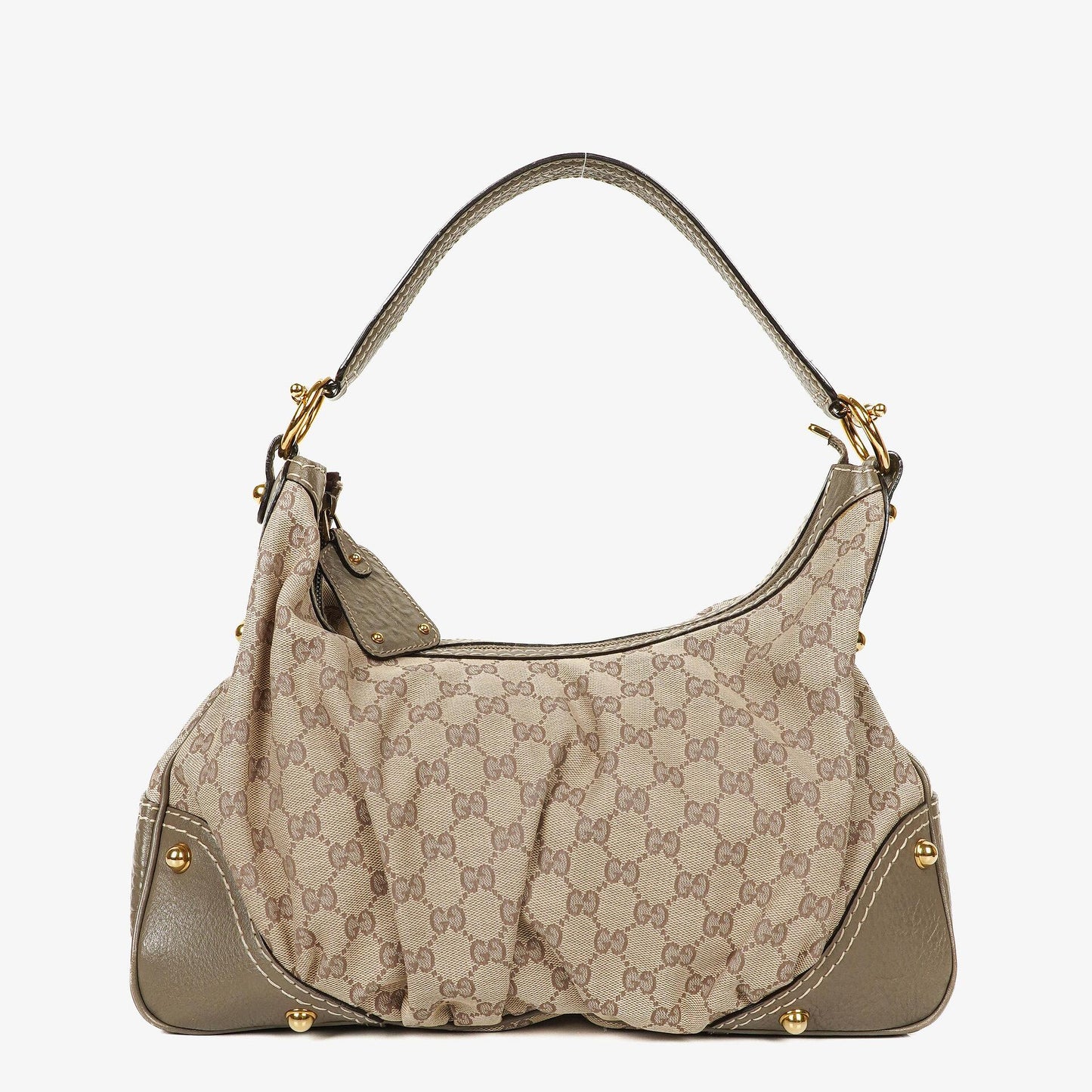 Gucci Jockey GG Canvas Medium Hobo Bag