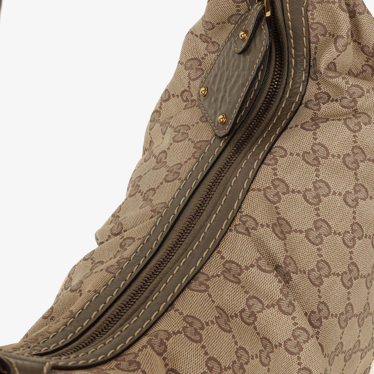 Gucci Jockey GG Canvas Medium Hobo Bag