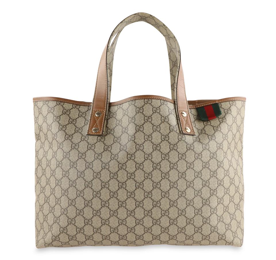 Gucci Brown Canvas Tote Style 3