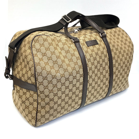Gucci Nylon Leather Canvas Shoulder Bag