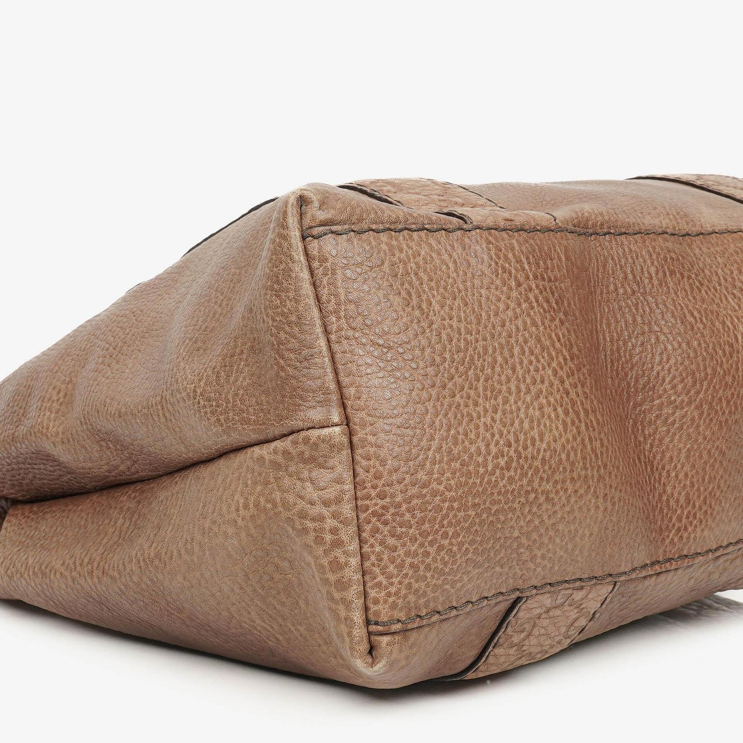Gucci Leather Bamboo Bar Braided Handles Tote Bag
