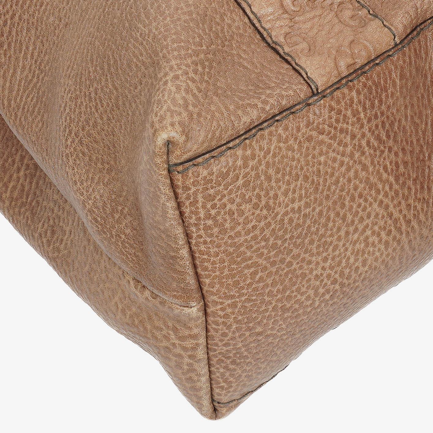 Gucci Leather Bamboo Bar Braided Handles Tote Bag