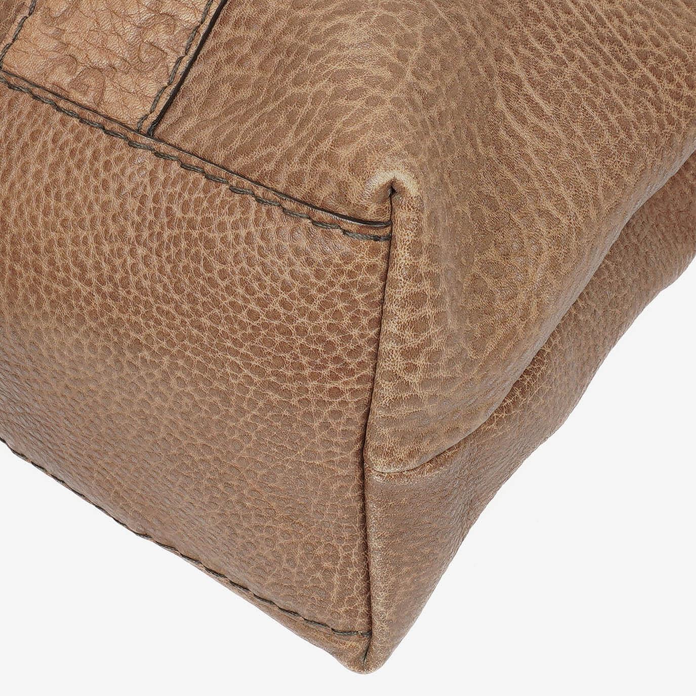 Gucci Leather Bamboo Bar Braided Handles Tote Bag
