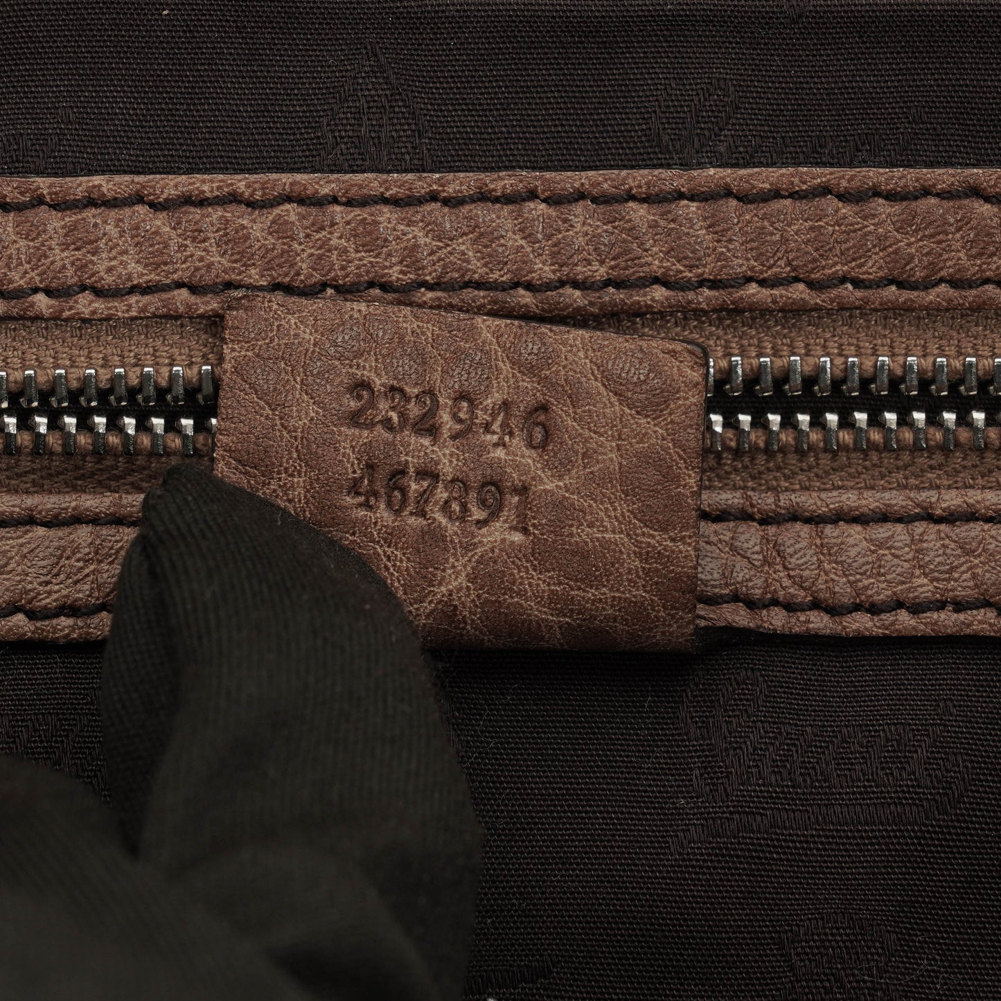 Gucci Leather Bamboo Bar Braided Handles Tote Bag