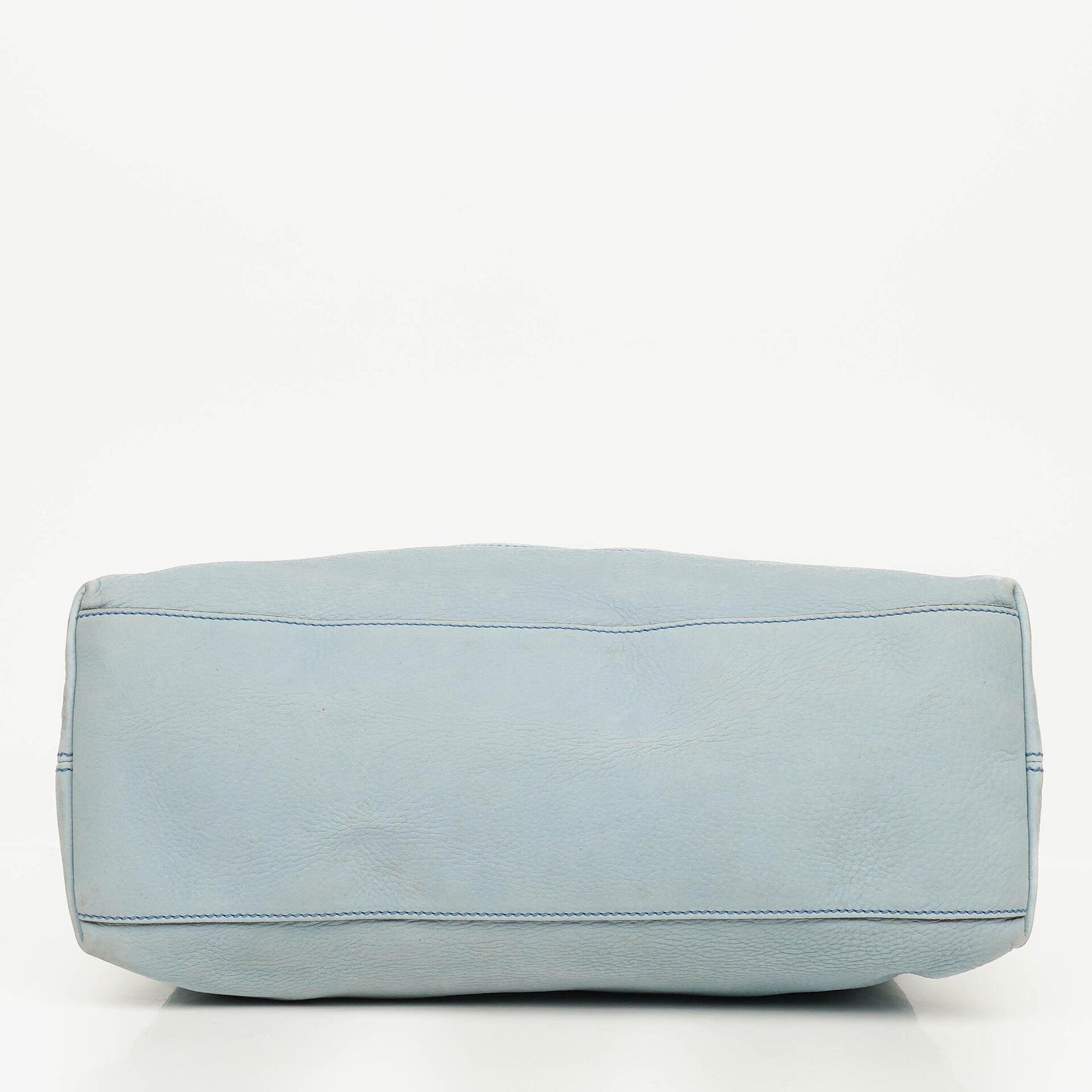 Gucci Light Blue Pebbled Leather Soho Top Handle Tote Bag