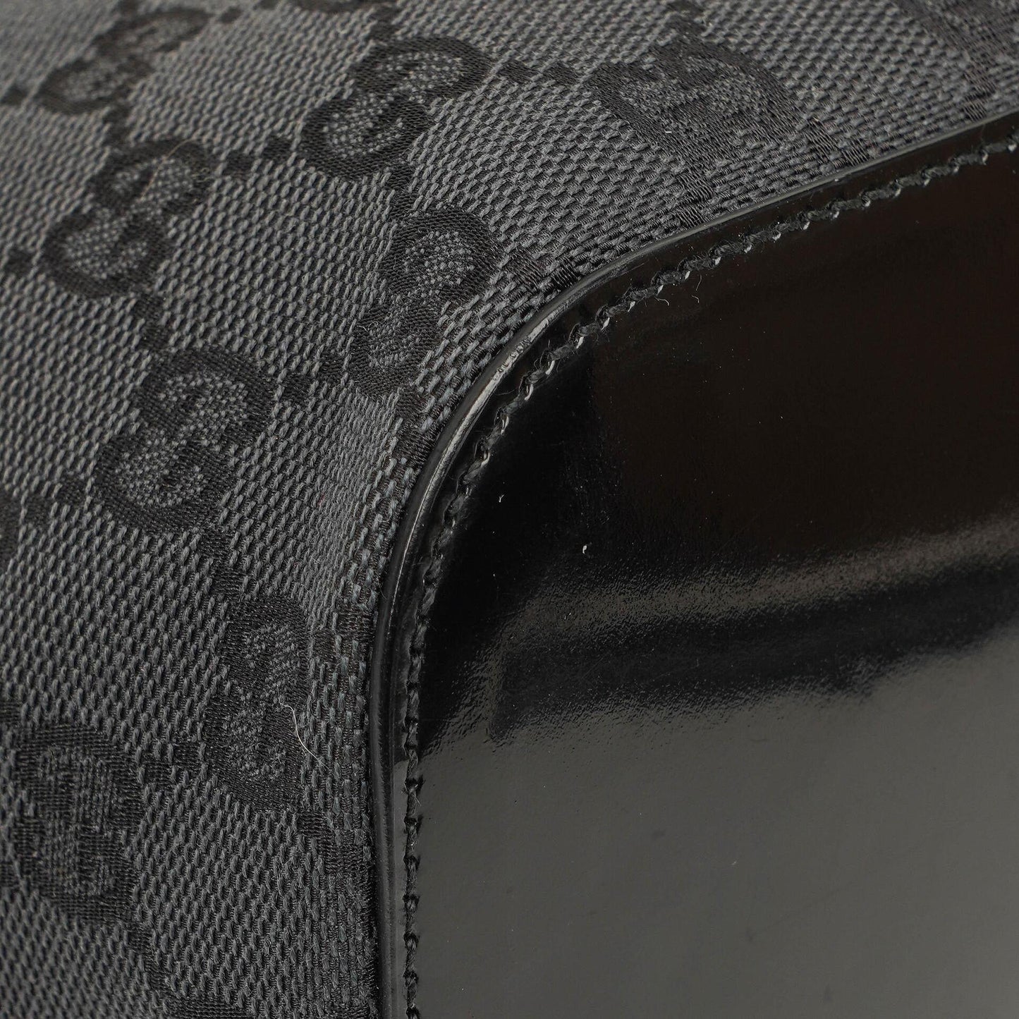 Gucci Loop Bucket Monogram Tote Black
