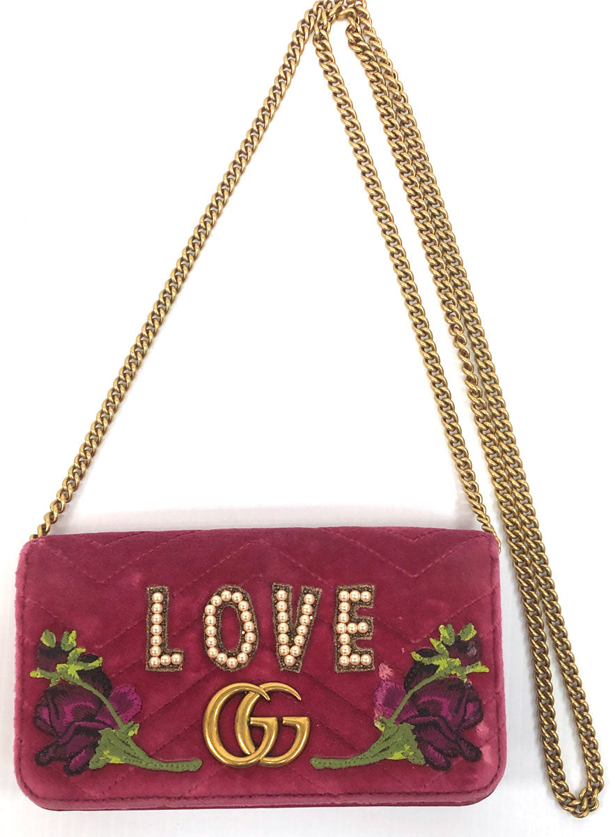 Gucci Chain Leather Shoulder Bag