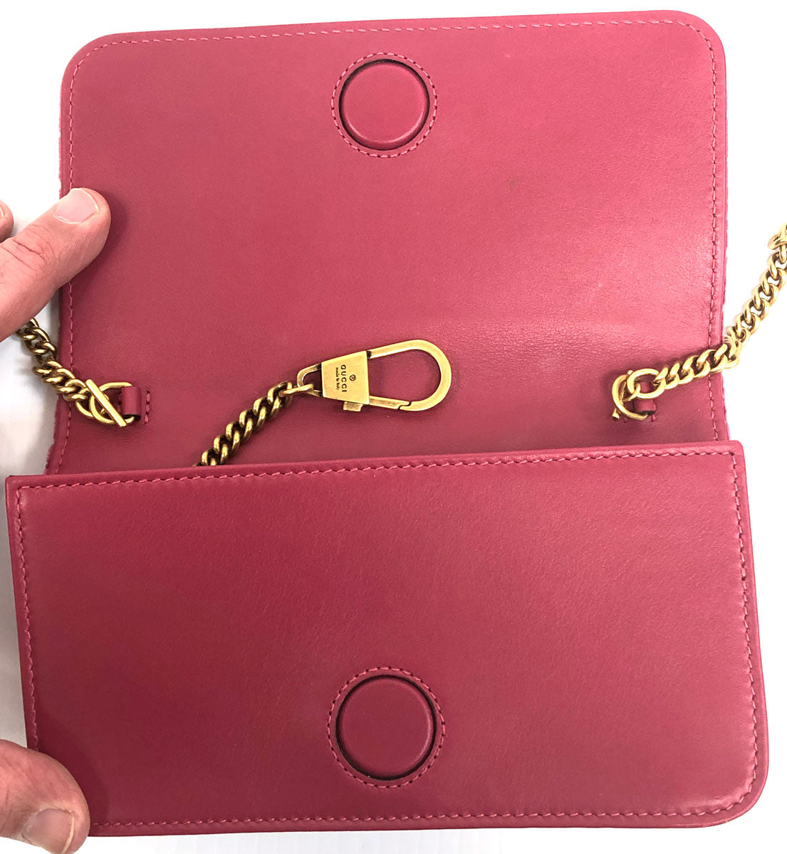 Gucci Chain Leather Shoulder Bag
