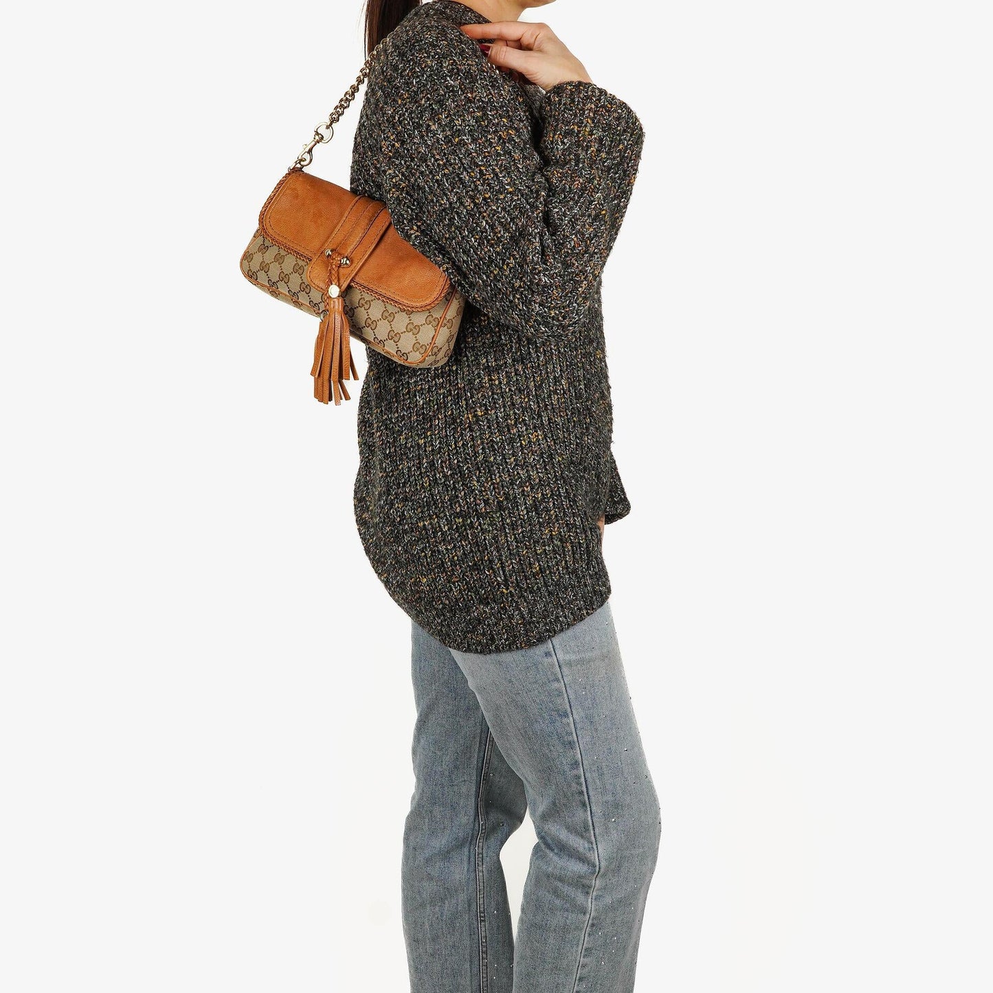 Gucci Marrakech Evening Beige/Brown GG Canvas Bag