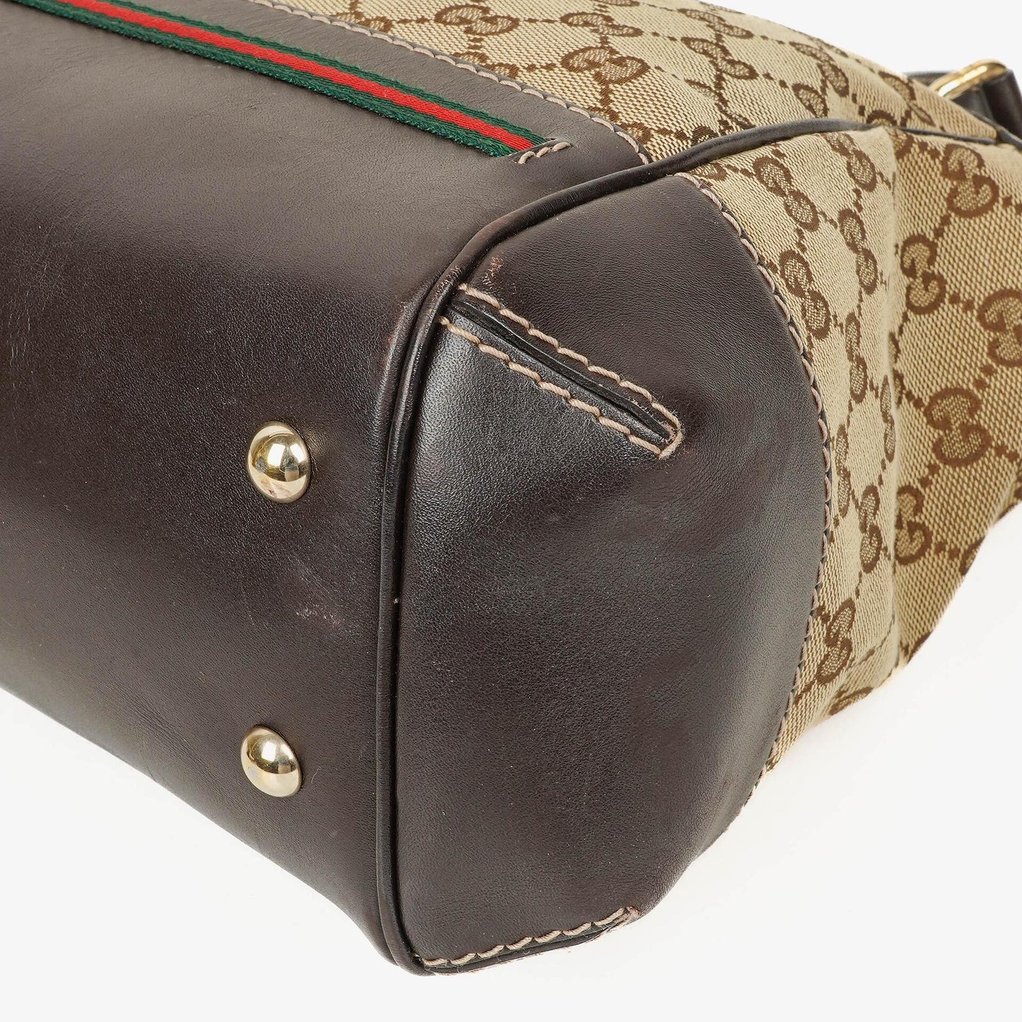 Gucci Mayfair Bow Beige GG Canvas Top Handle Bag