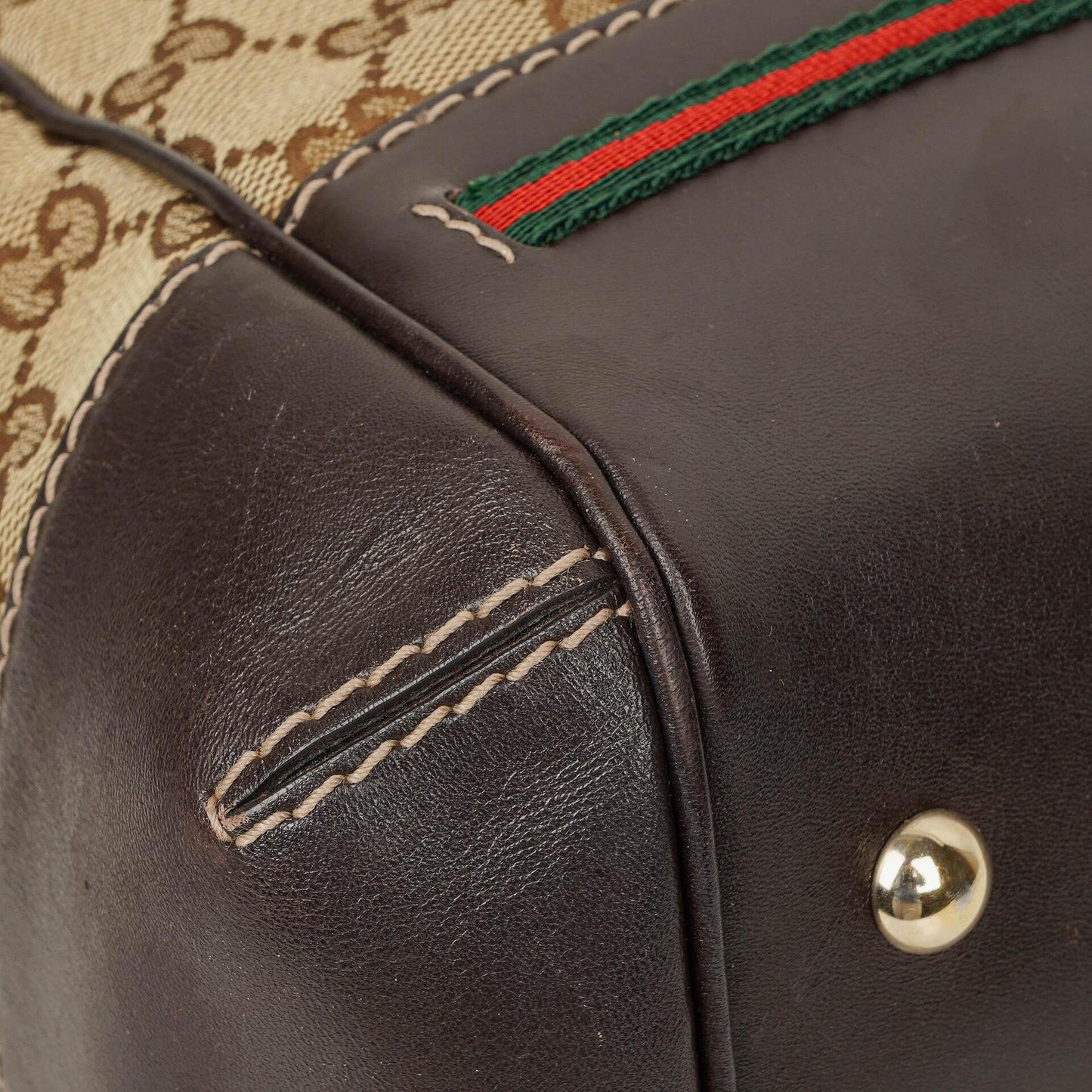 Gucci Mayfair Bow Beige GG Canvas Top Handle Bag