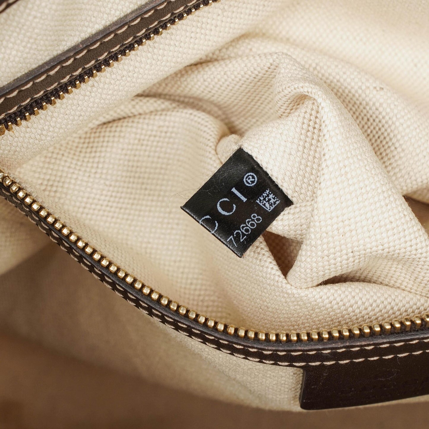 Gucci Mayfair Bow Beige GG Canvas Top Handle Bag
