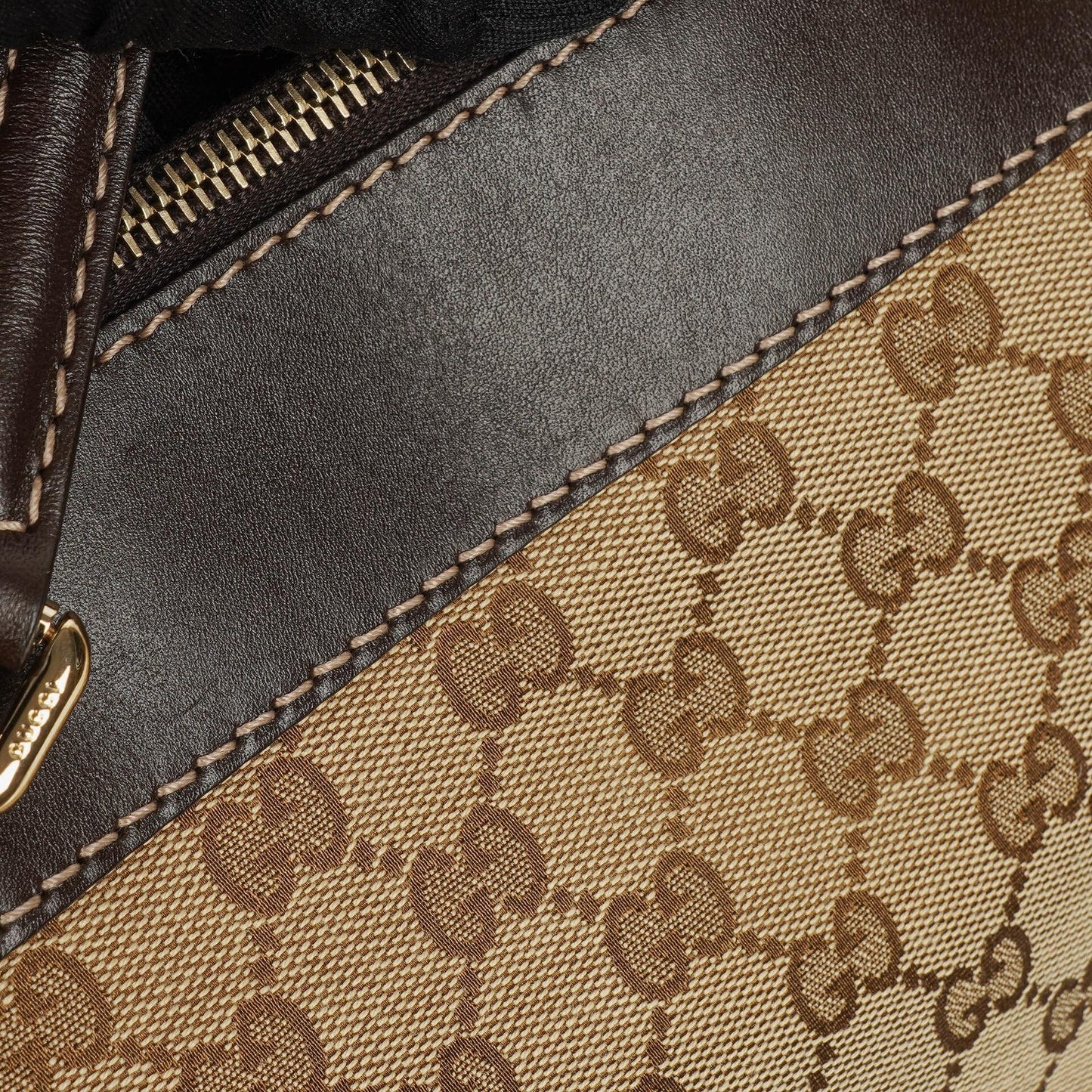 Gucci Mayfair Convertible Tote GG Canvas Brown