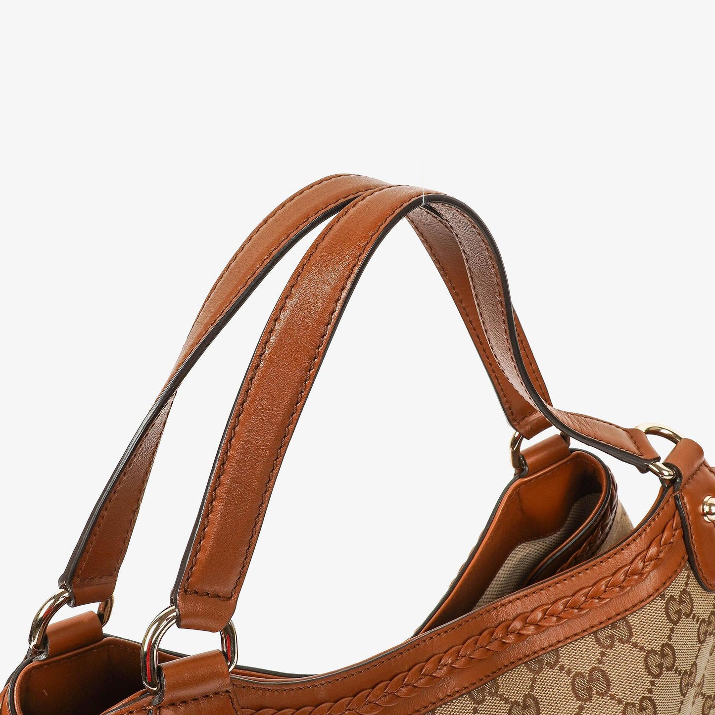 Gucci Medium Brick Lane Brown Monogram Tote Bag