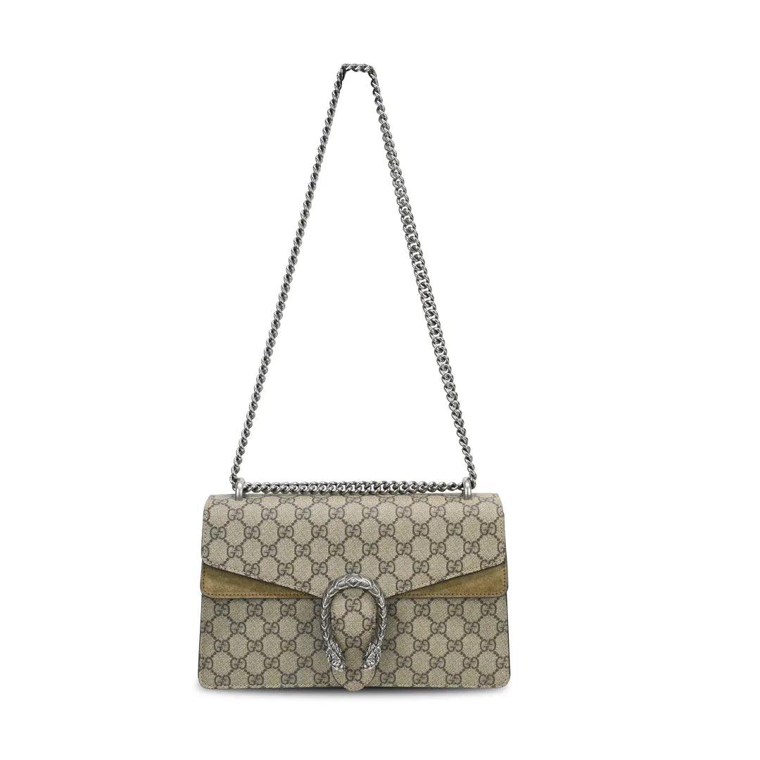 Gucci Monogram Chain Canvas Crossbody