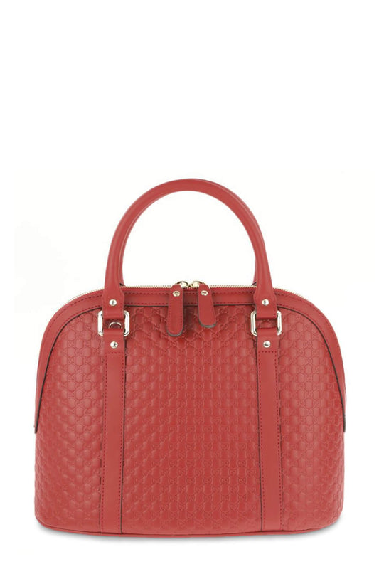 Gucci Guccissima Red Leather Shoulder Bag