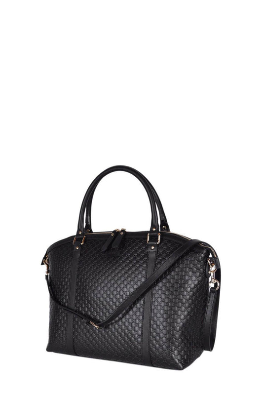 Gucci Guccissima Black Canvas Tote
