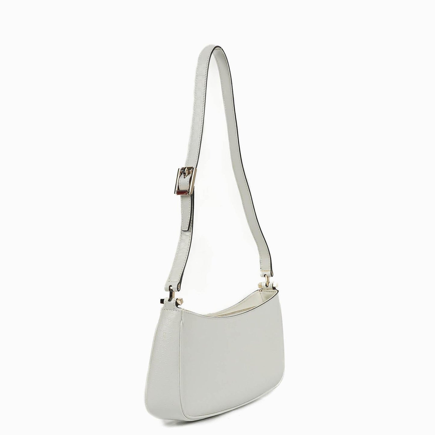 Gucci Microguccissima Pochette in White Leather