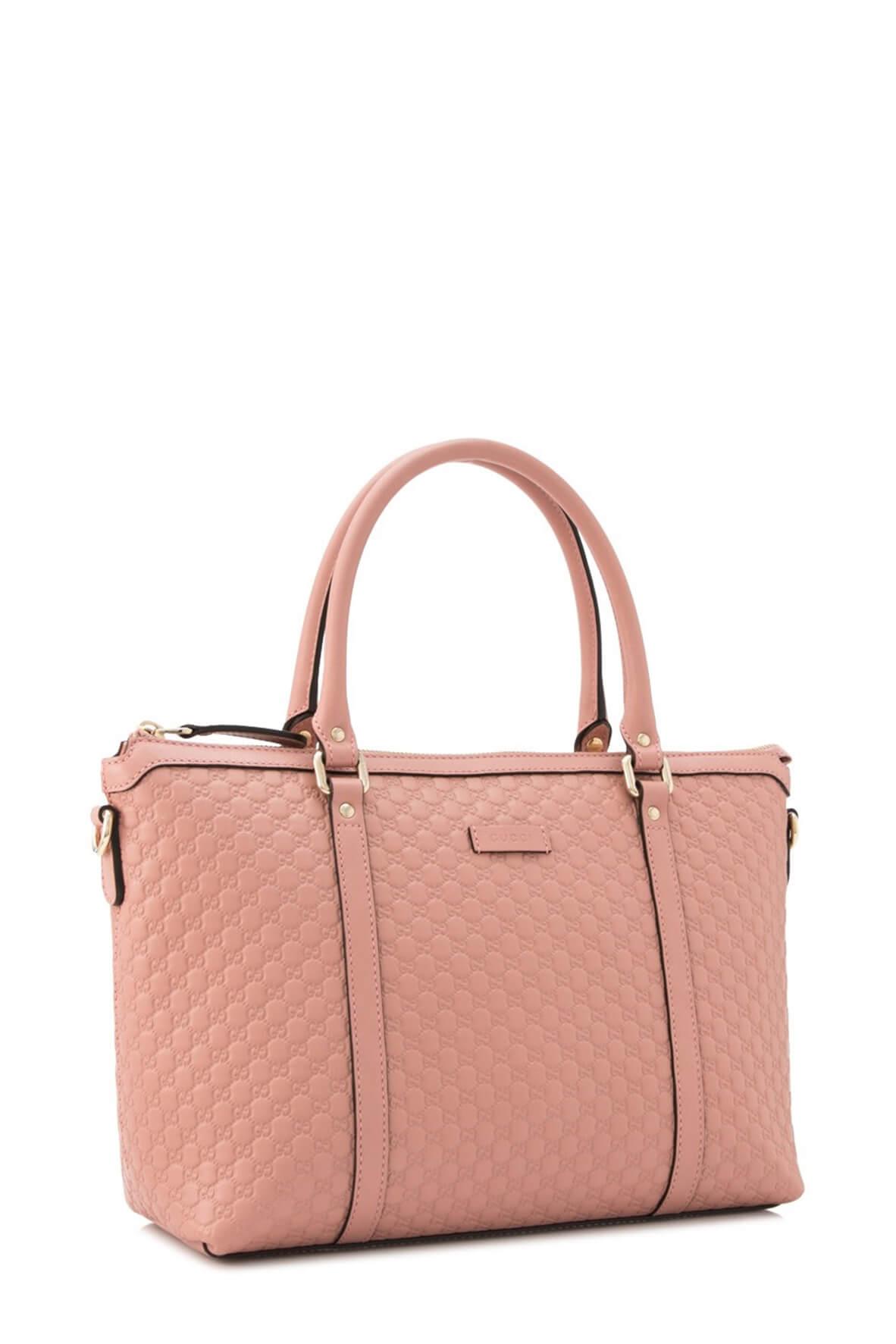 Gucci Guccissima Pink Leather Tote Style 3