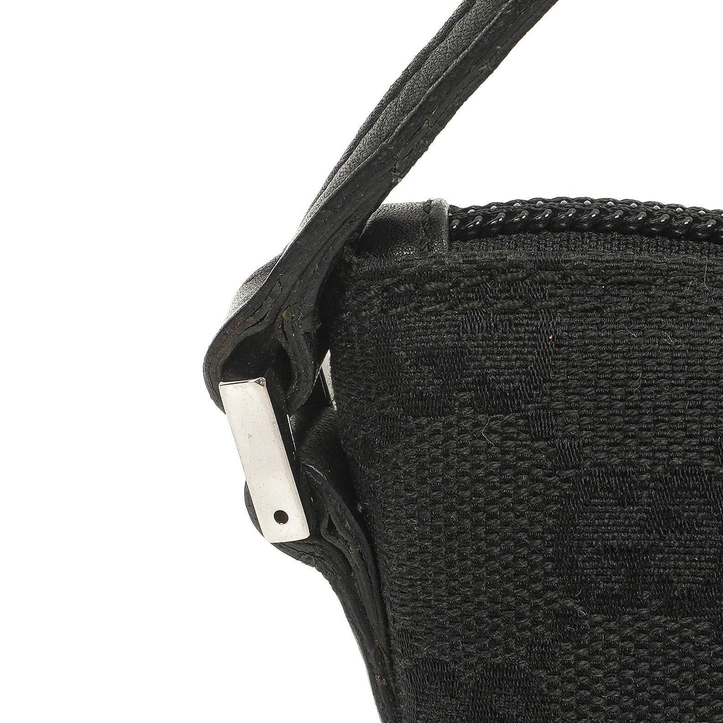 Gucci Mini Baguette Black GG Monogram Pochette Boat