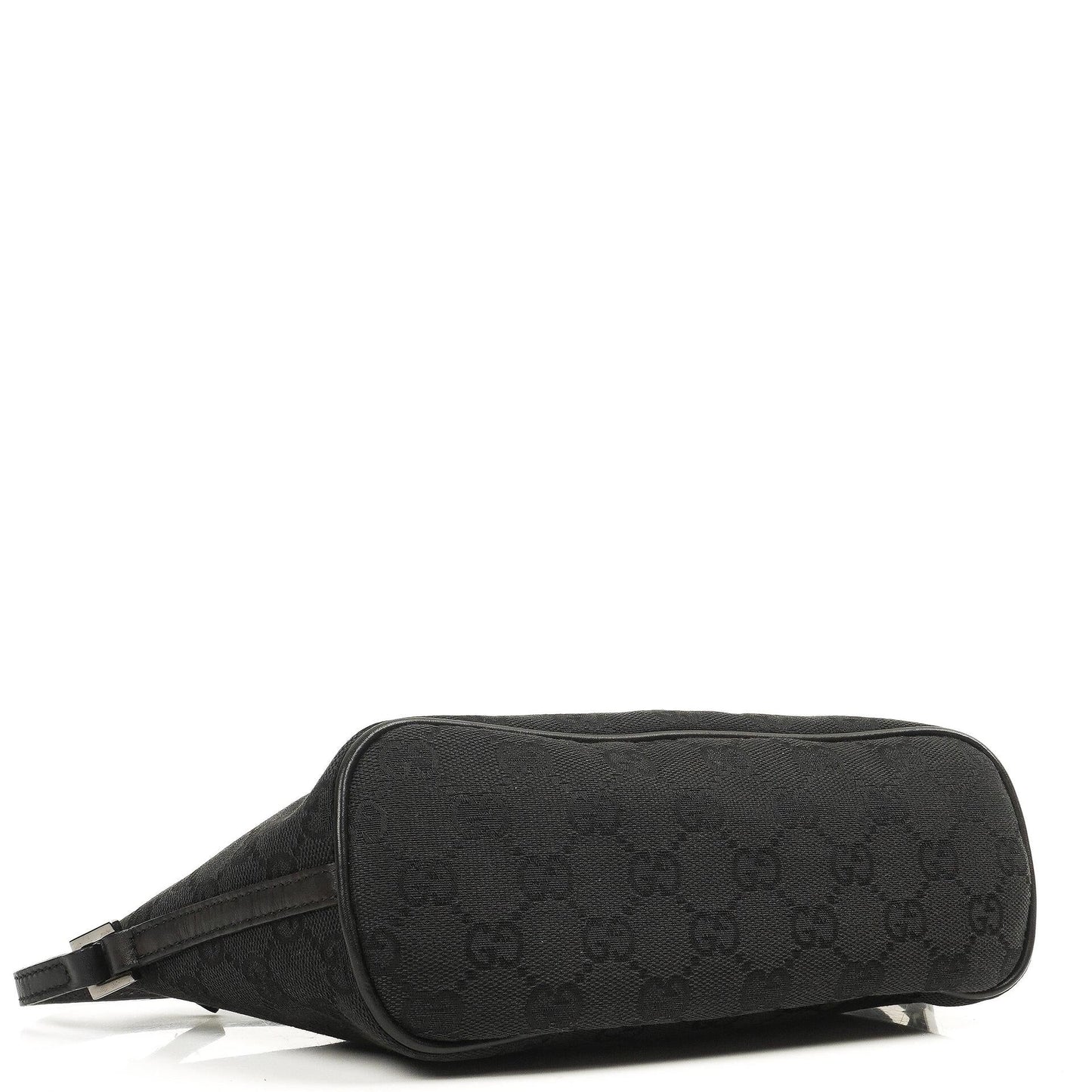 Gucci Mini Baguette Black GG Monogram Pochette Boat