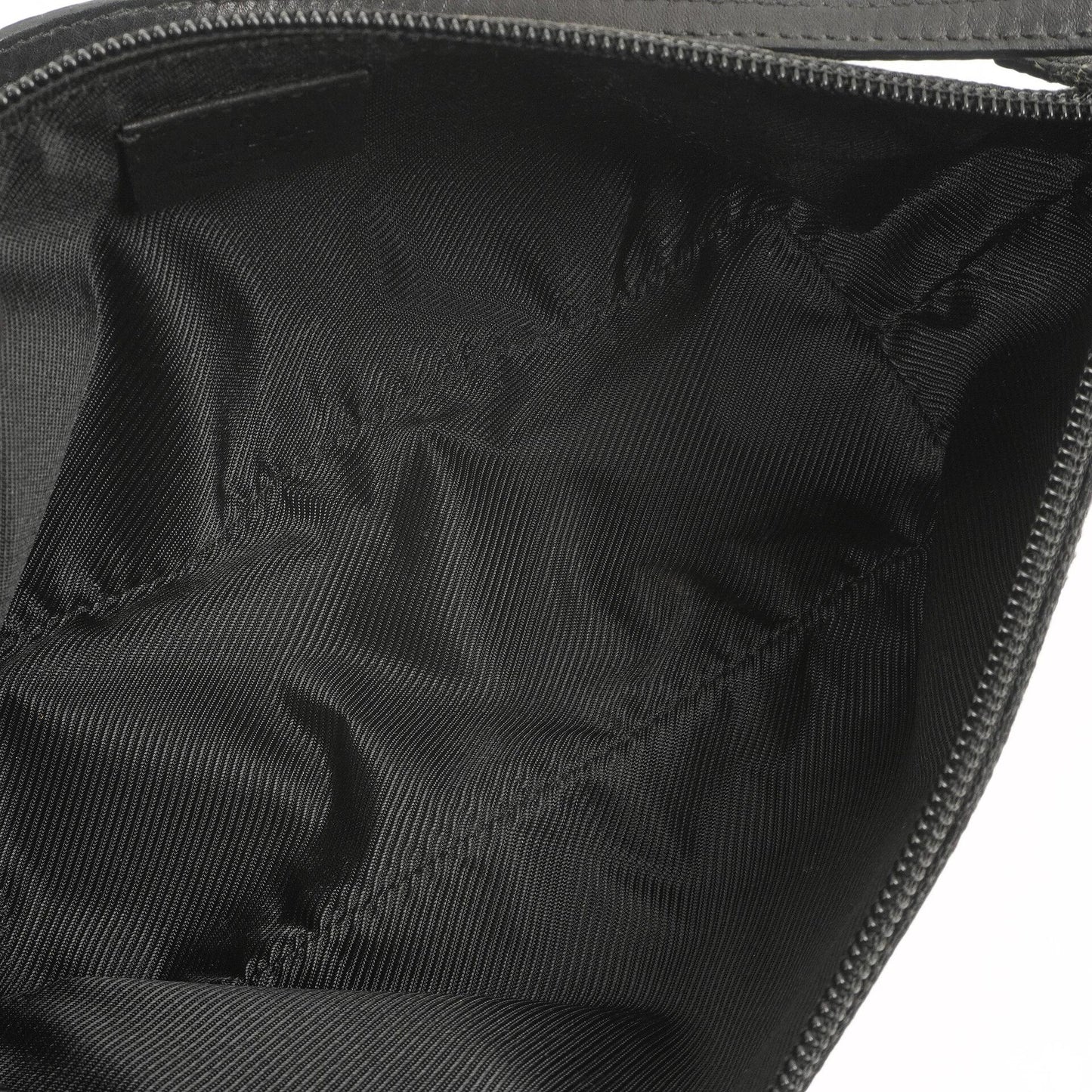 Gucci Mini Baguette Black GG Monogram Pochette Boat