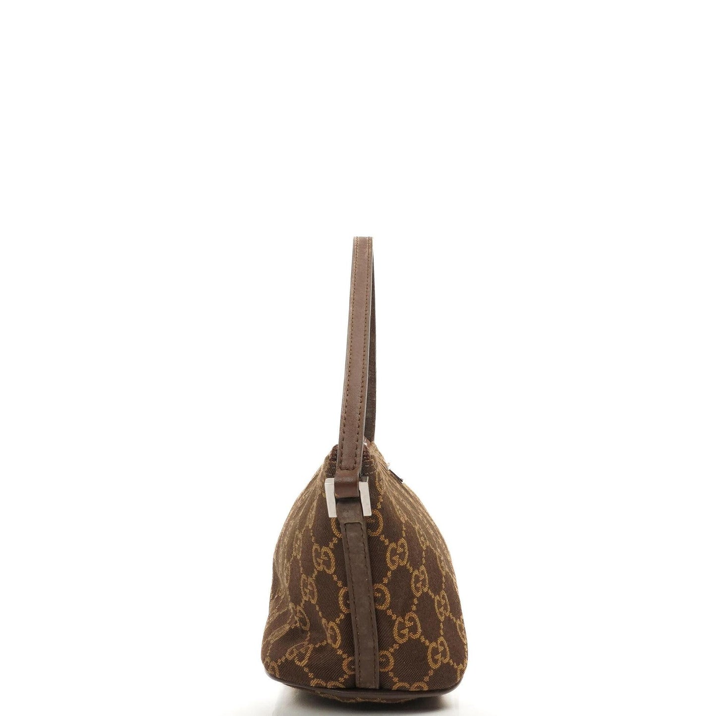 Gucci Mini Baguette GG Monogram Pochette Boat Brown/Beige Bag