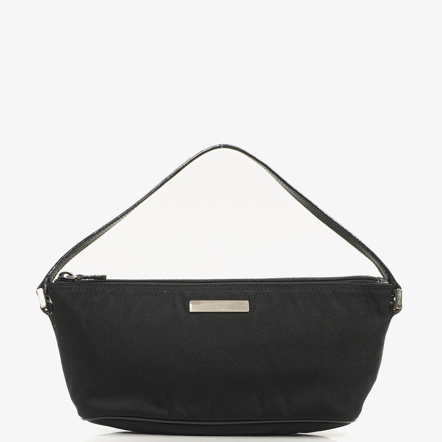 Gucci Mini Baguette Pochette Boat Black Canvas Bag