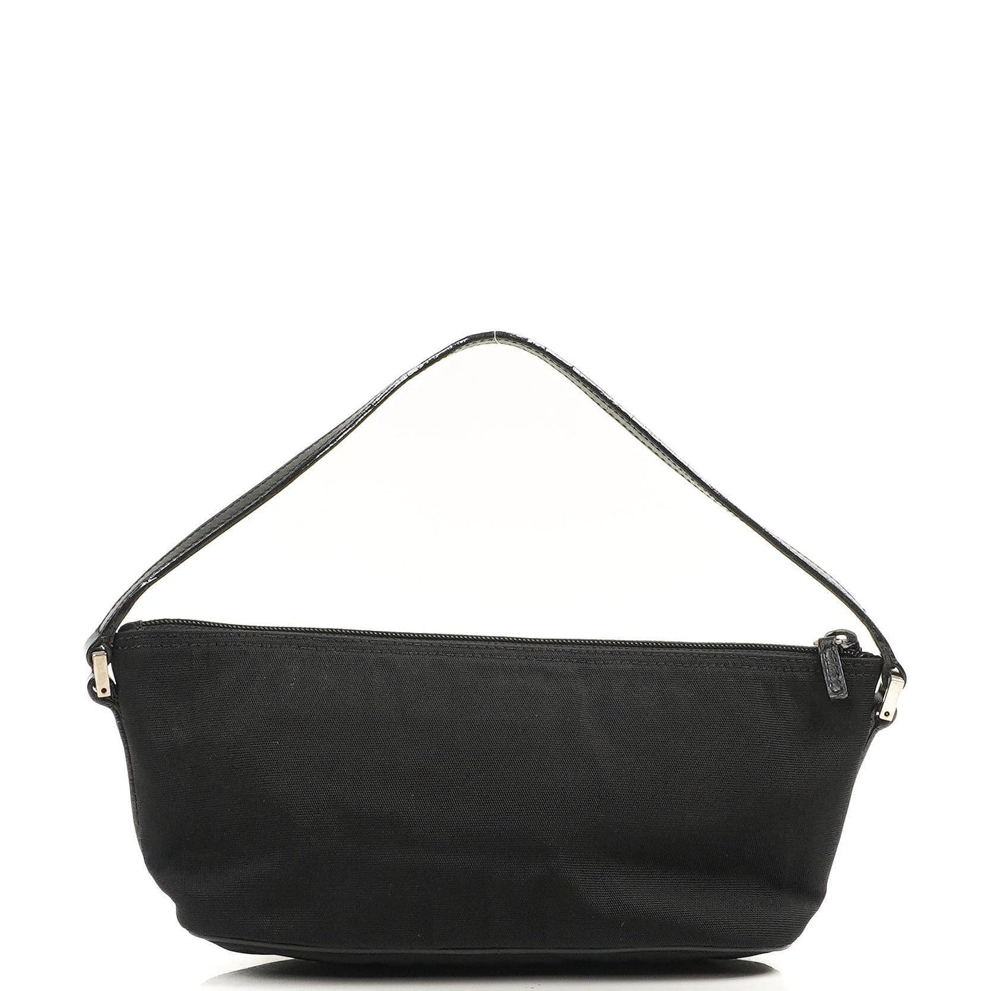 Gucci Mini Baguette Pochette Boat Black Canvas Bag