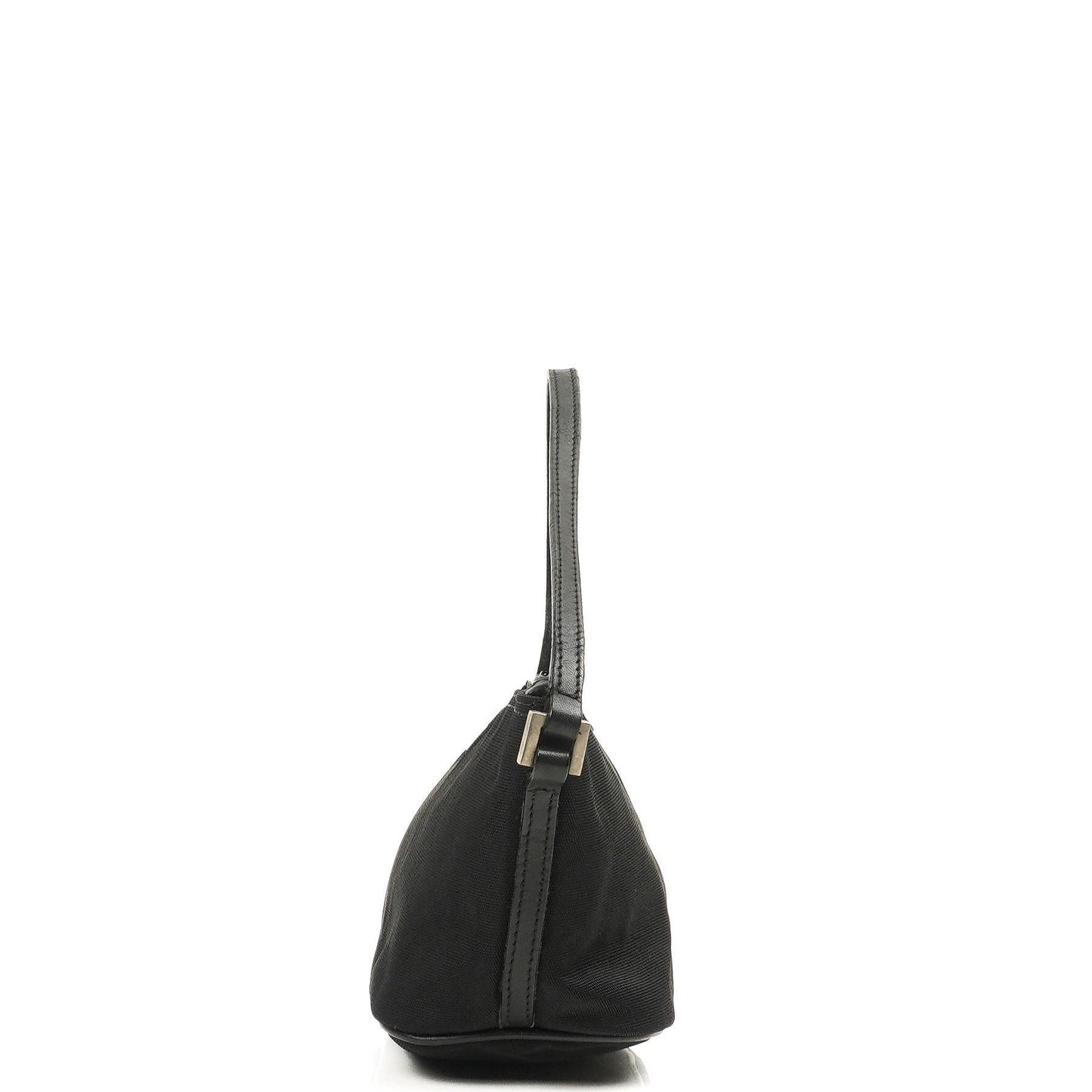 Gucci Mini Baguette Pochette Boat Black Canvas Bag