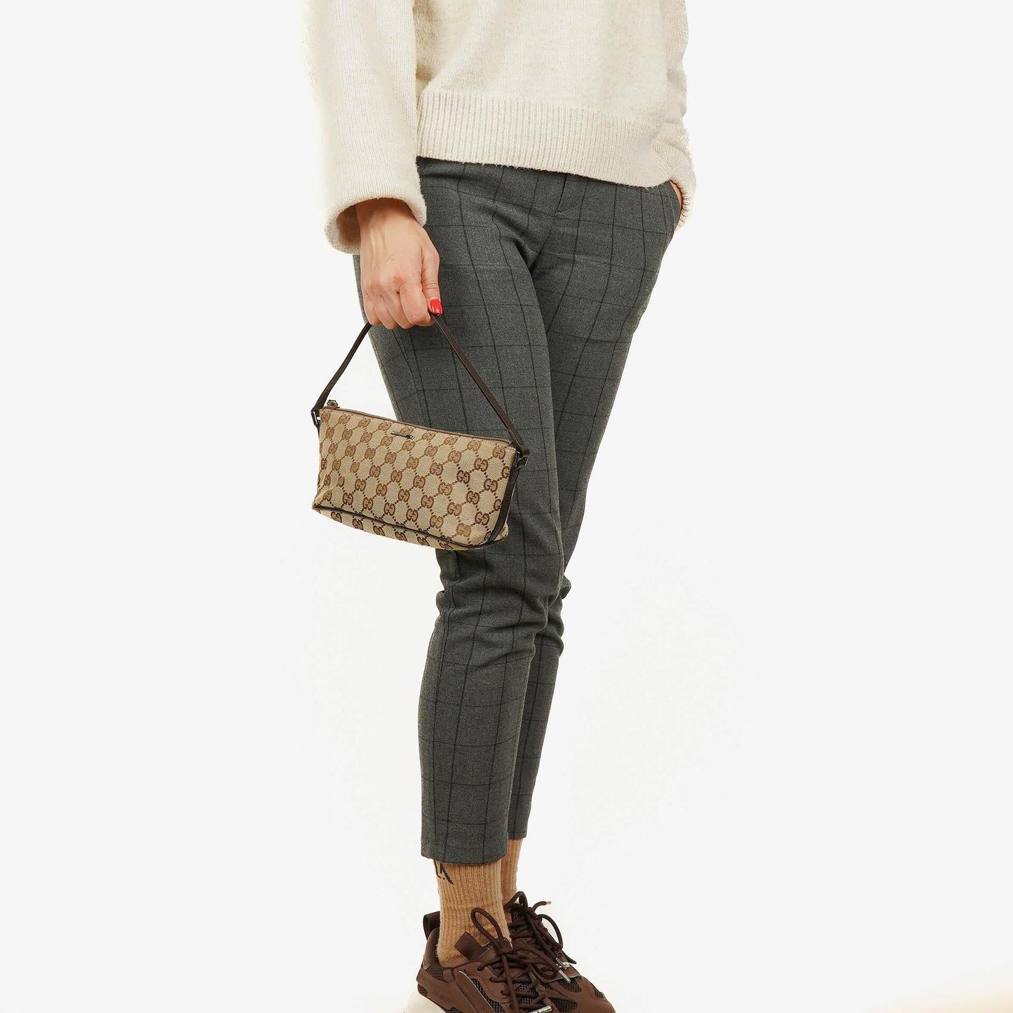 Gucci Mini Baguette Pochette Boat GG Monogram Bag
