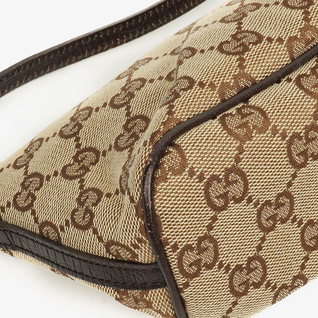 Gucci Mini Baguette Pochette Boat GG Monogram Bag