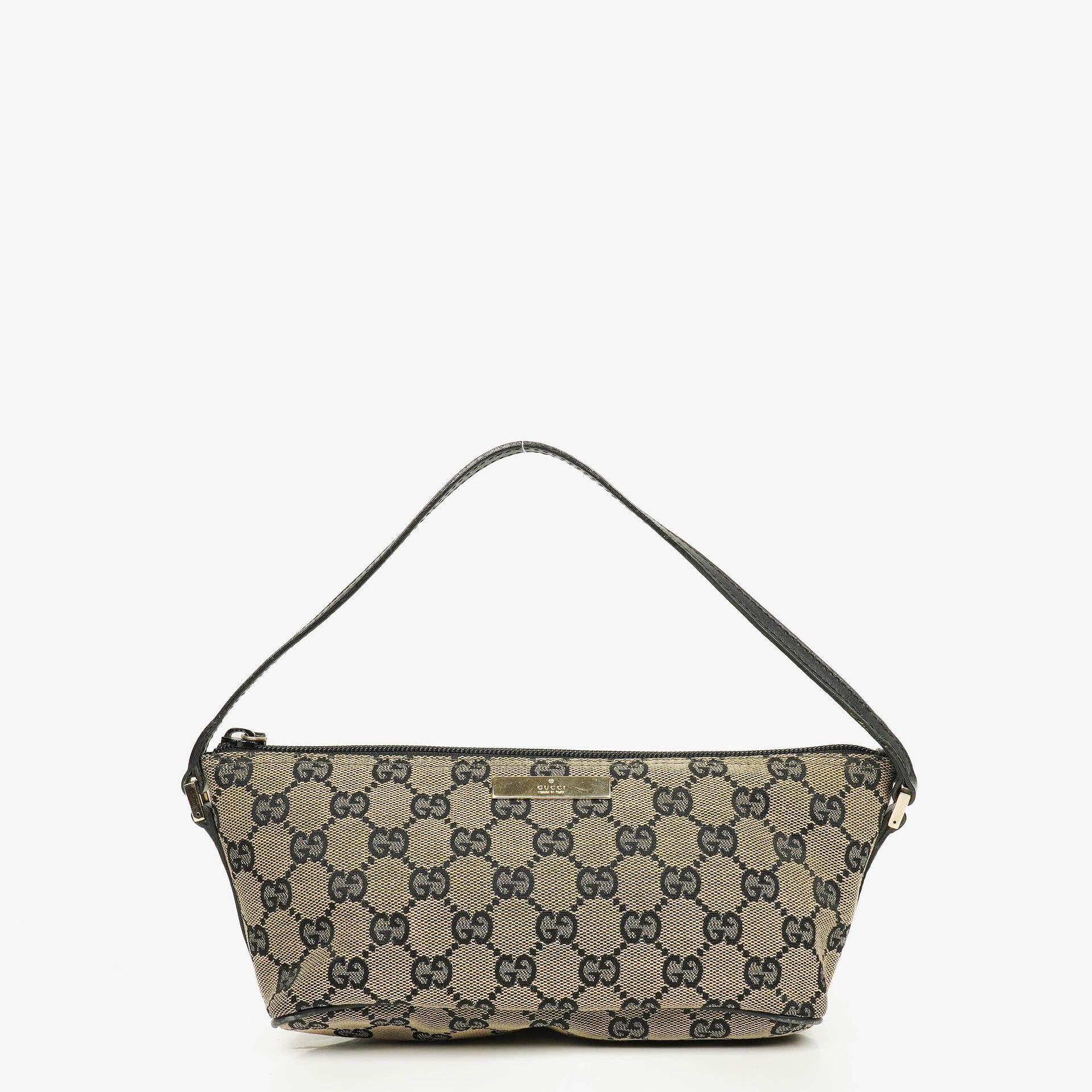 Gucci Mini Baguette Pochette Boat GG Monogram Bag