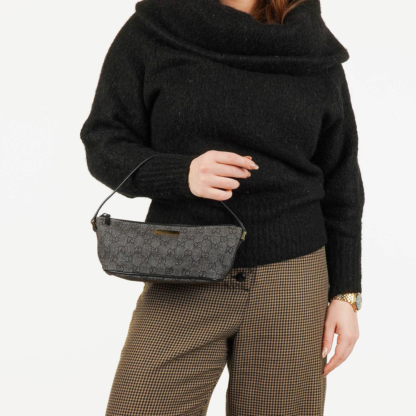 Gucci Mini Baguette Pochette Boat GG Monogram Bag
