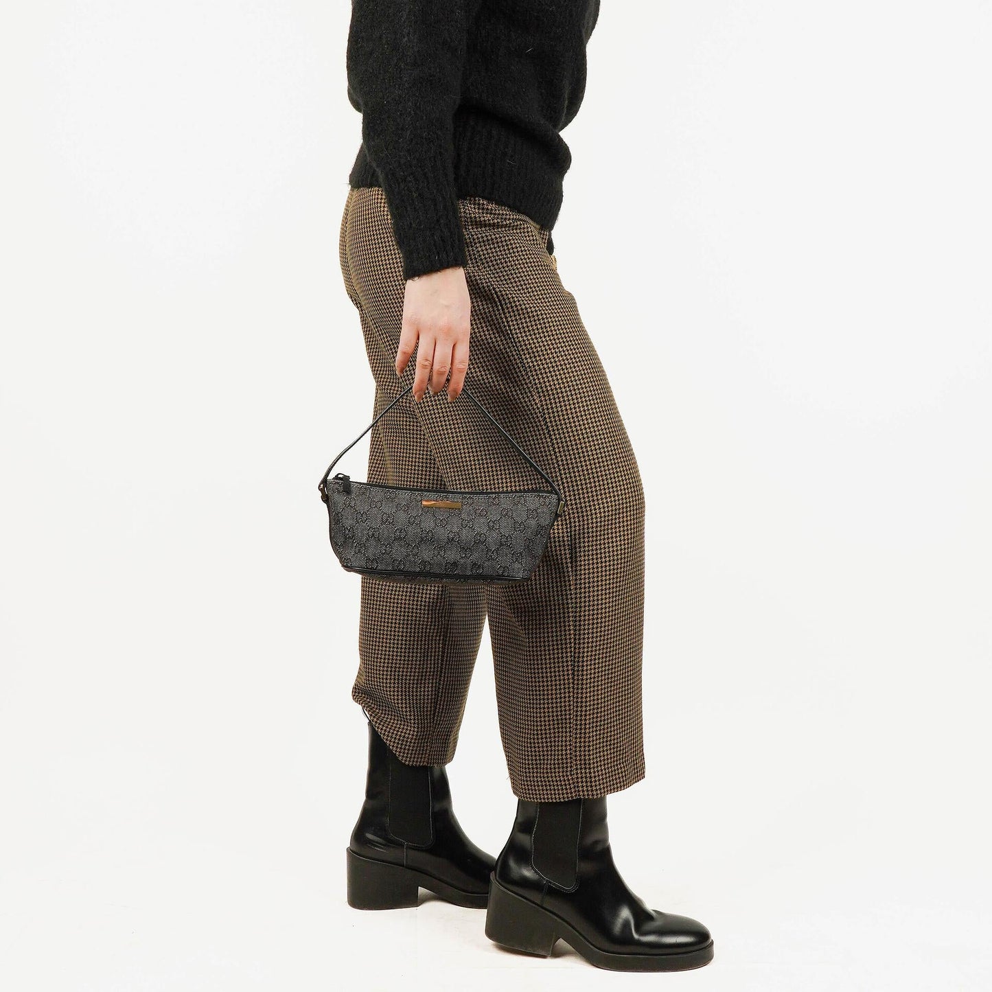 Gucci Mini Baguette Pochette Boat GG Monogram Bag