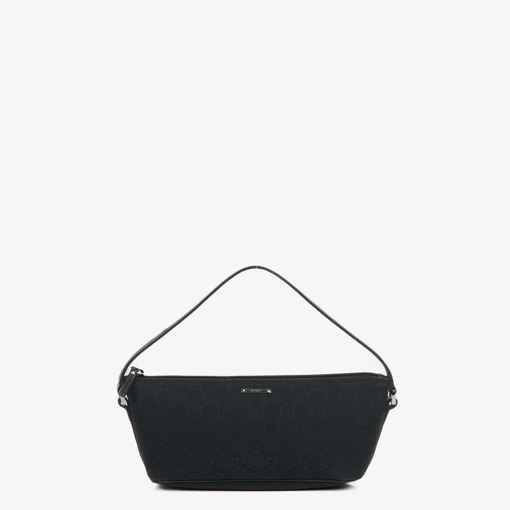 Gucci Mini Baguette Pochette Boat Navy GG Monogram Bag