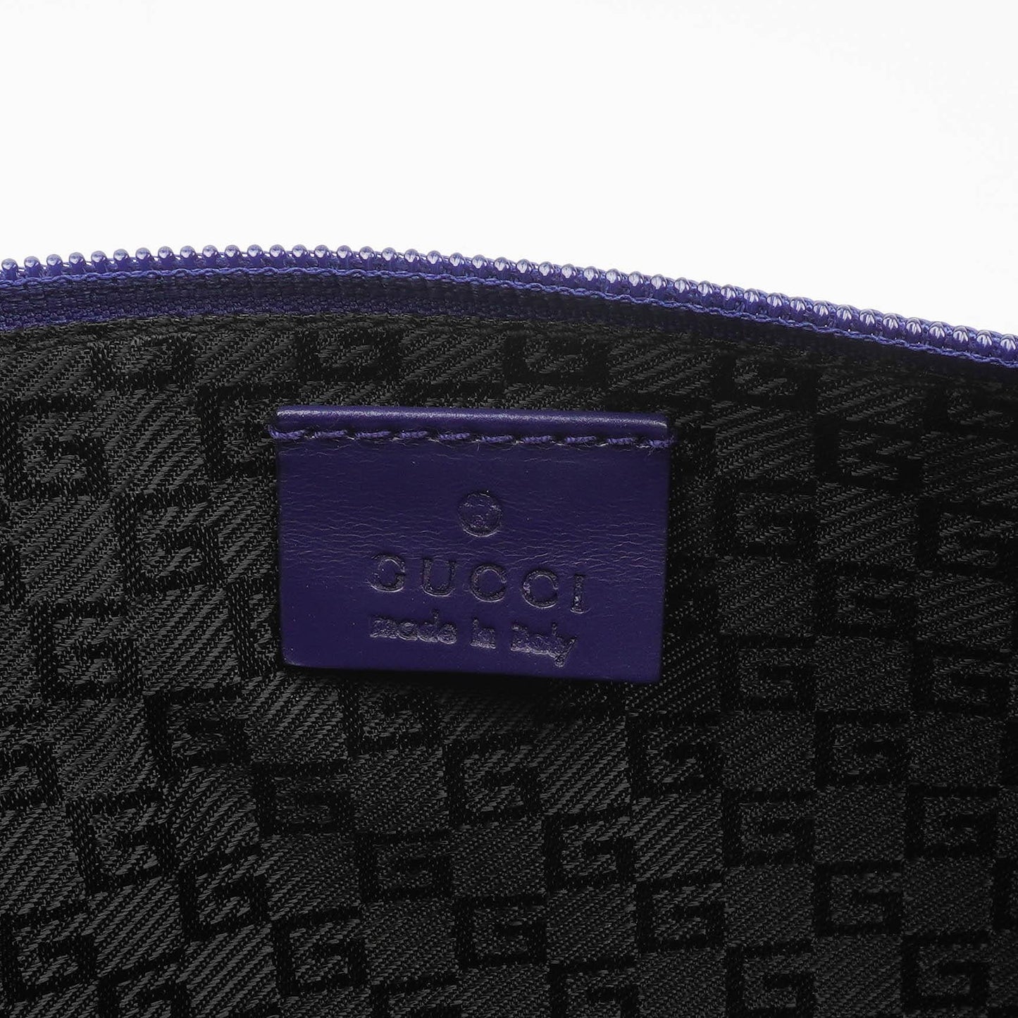 Gucci Mini Baguette Satin Pochette Boat Blue Bag