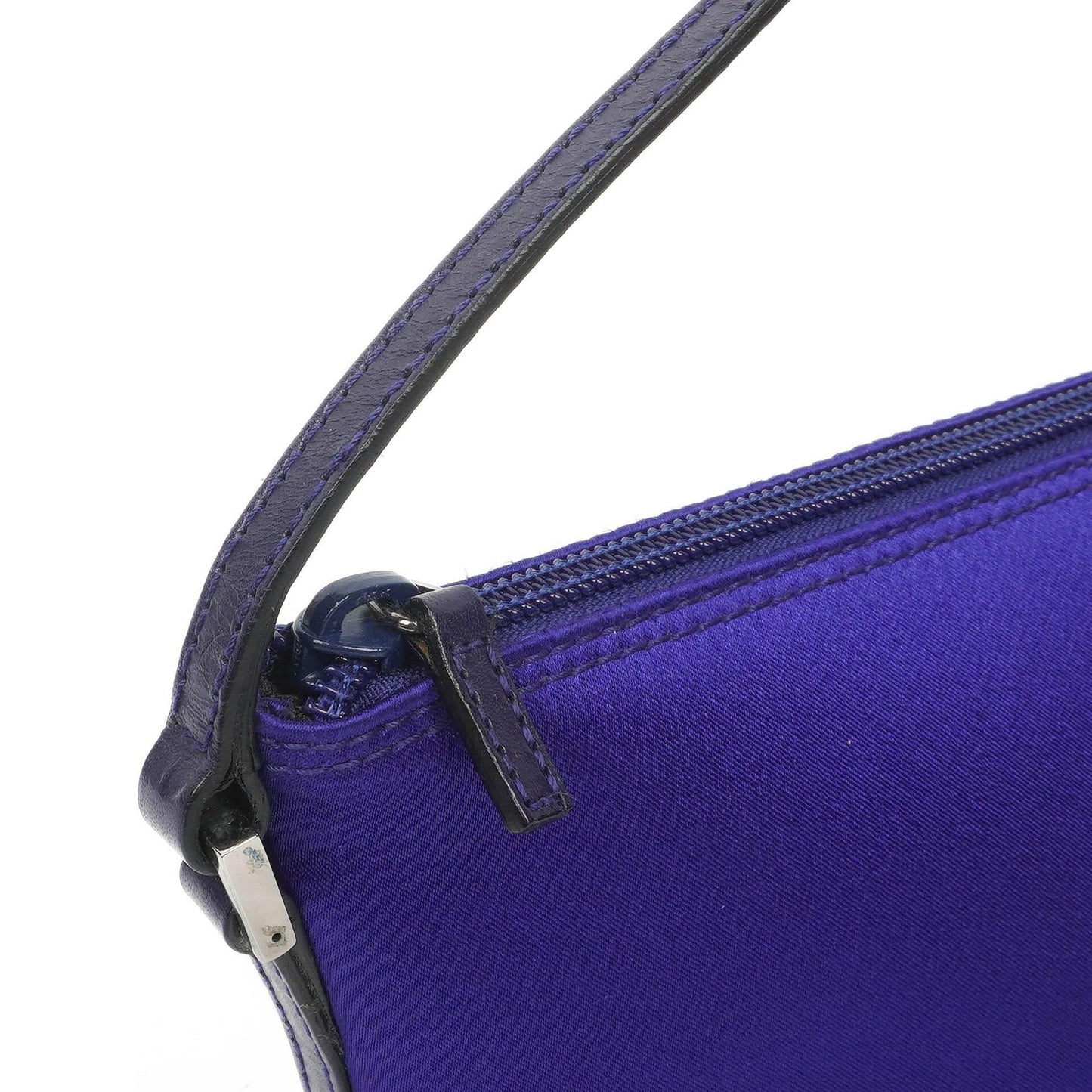 Gucci Mini Baguette Satin Pochette Boat Blue Bag