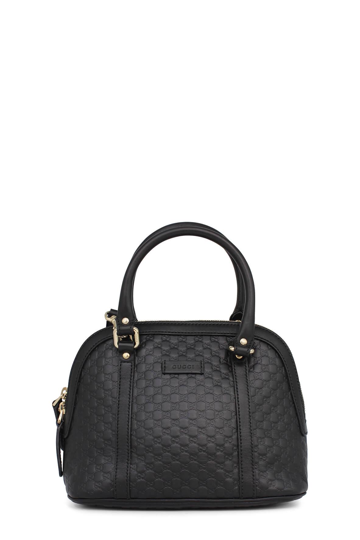Gucci Guccissima Black Leather Tote Style 5