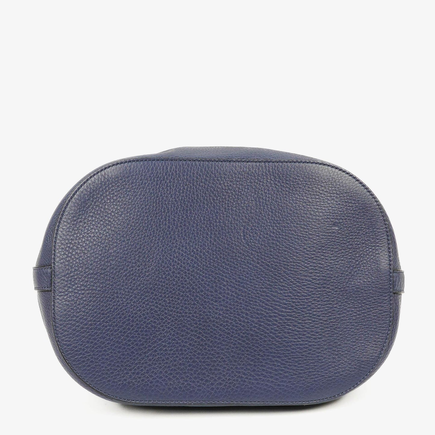 Gucci Miss Bamboo Pebbled Blue Calfskin Bucket Bag