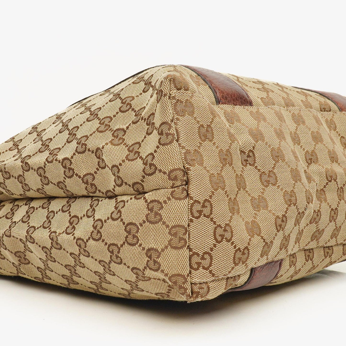 Gucci Monogram Bamboo Braided Handles Bag