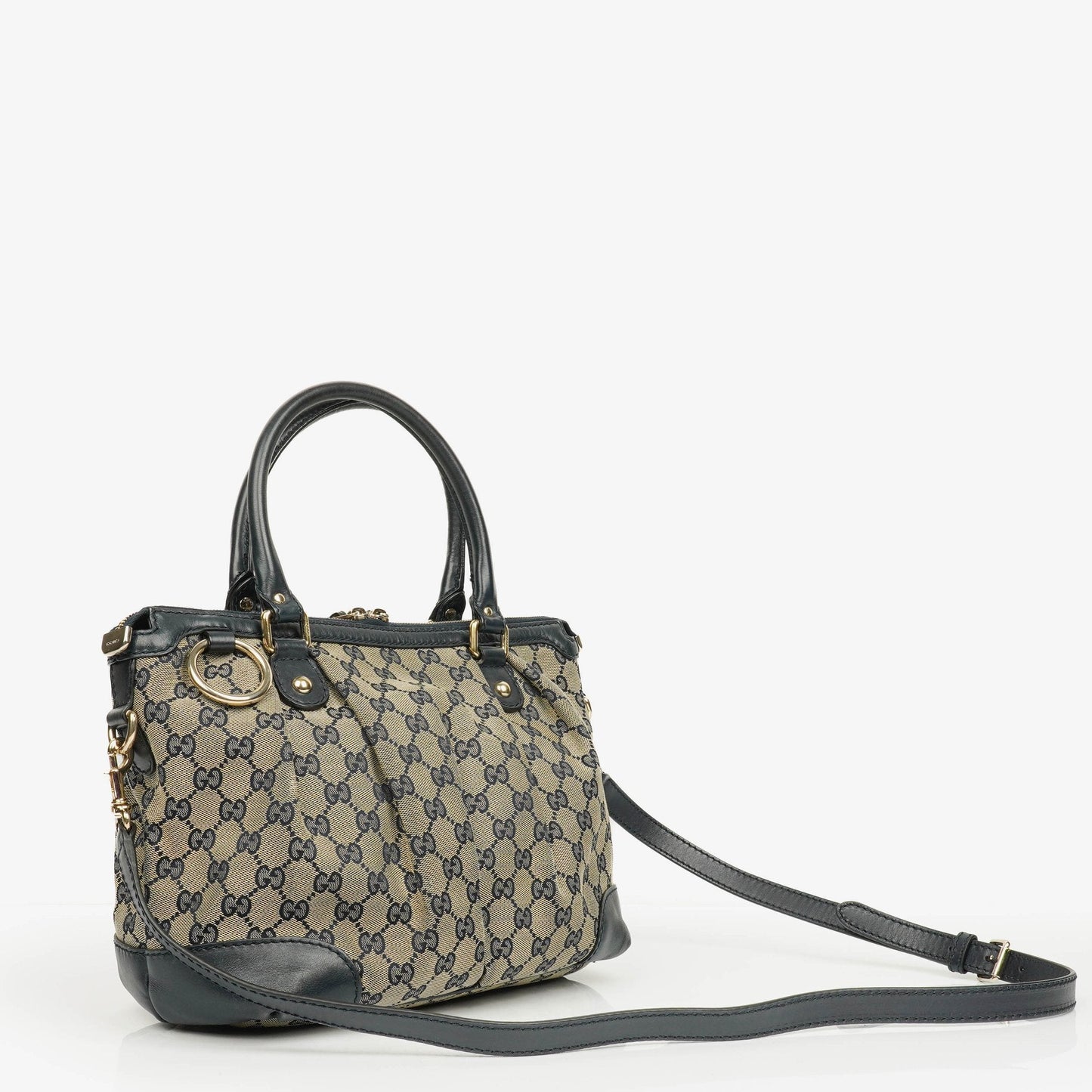 Gucci Monogram Canvas Sukey Hobo Bag