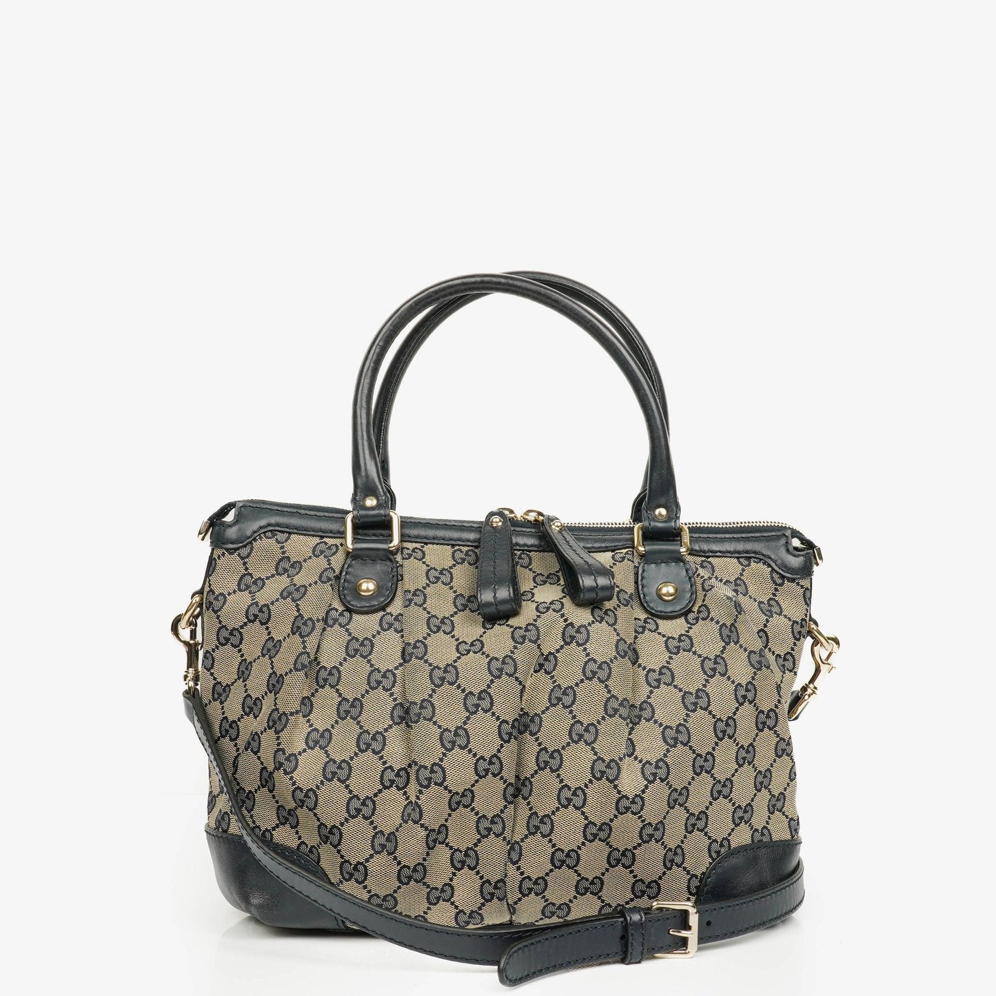 Gucci Monogram Canvas Sukey Hobo Bag